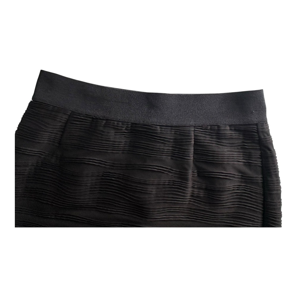 Alfani Skirt Women's Size 10( 32" X 24") Black Below Knee 1/4 Zip Back‎ Straight - Picture 2 of 10